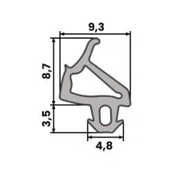 Uszczelka Okienna do Okna Okien PCV UNIWERSALNA S-1386