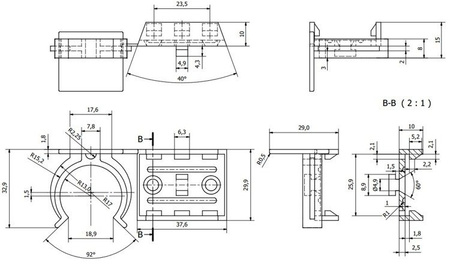 Cokół Meblowy Kuchenny PCV 100mm Aluminium 1,5mb