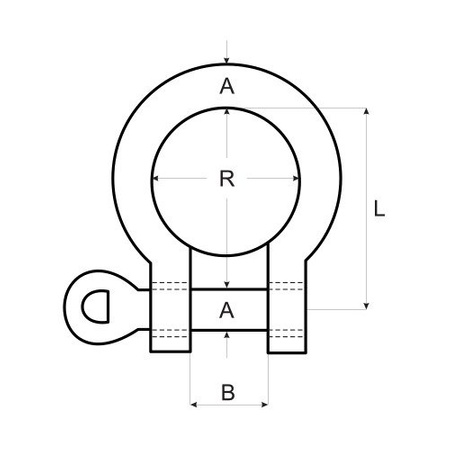 Szekla Szakla do Lin NIERDZEWNA Kwasoodporna OMEGA 22mm