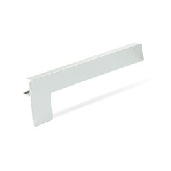 Parapet Zewnętrzny Stalowy Srebny RAL 9006 Szerokość 12,5cm ZAŚLEPKI ALUMINIUM GRATIS