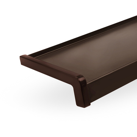 Parapet Zewnętrzny Stalowy Brązowy RAL 8017 Szerokość 32,5cm ZAŚLEPKI PCV GRATIS