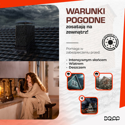 Taśma KOMINOWA 3D Opierzeniowa Aluminiowa Ryflowana CZARNA