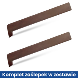 Parapet Wewnętrzny Komorowy PCV ORZECH Szerokość 30cm + zaślepki GRATIS