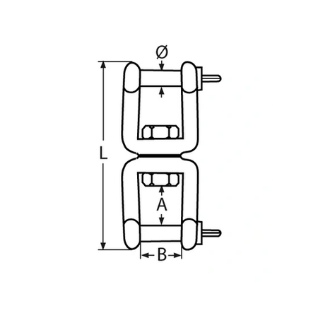 Krętlik SZEKLA-SZEKLA Nierdzewny V4 10mm