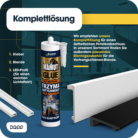 Listwa Karniszowa Maskująca Karnisz 10cm Biała 2m