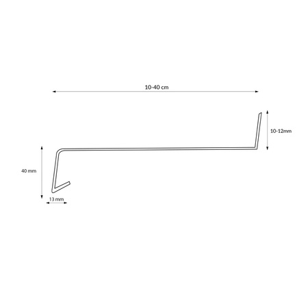 Parapet Zewnętrzny Stalowy Antracyt RAL 7016 Szerokość 15cm ZAŚLEPKI ALUMINIUM GRATIS