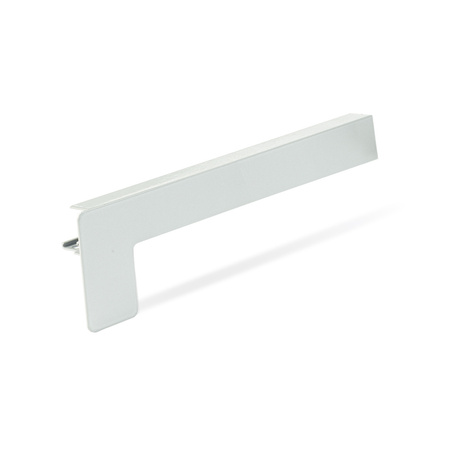 Parapet Zewnętrzny Stalowy Srebny RAL 9006 Szerokość 12,5cm ZAŚLEPKI ALUMINIUM GRATIS