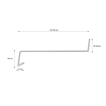 Parapet Zewnętrzny Aluminiowy ALU Brązowy RAL 8019 Szerokość 15cm z Zaślepkami ALUMINIOWYMI GRATIS