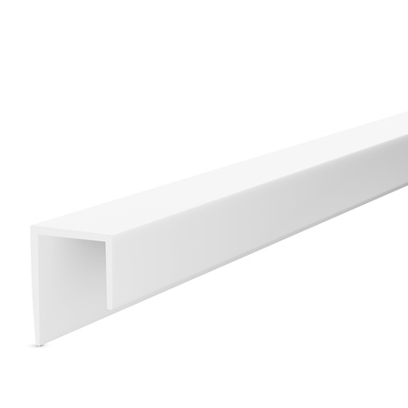 Profil PVC Typ J PT5 narożnik wykończeniowy do krawędzi płyty GK BIAŁY