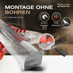 Próg akrylowy samoprzylepny do kabiny prysznicowej 5×10 mm – przezroczysty