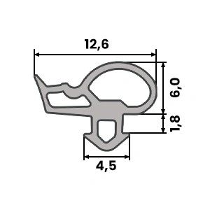 Uszczelka Okienna do Okna Okien PCV DECCO S-1628