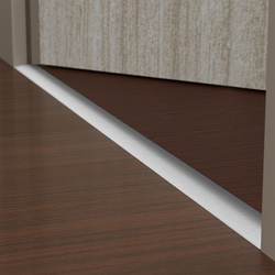 Profil Progowy Owalny Listwa Progowa Owalna 1,80cm SREBRNY 50mm WCISKANA