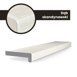 Parapet Wewnętrzny Komorowy PCV DĄB SKANDYNAWSKI Szerokość 40cm + zaślepki GRATIS