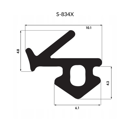 Uszczelka Okienna do Okna Okien PCV VEKA S-834X