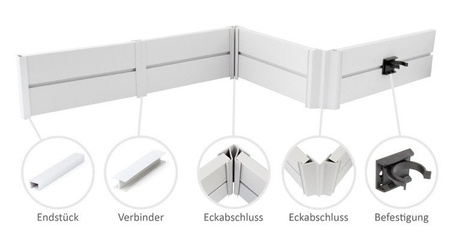 Cokół Meblowy Kuchenny PCV 100mm Aluminium Satyna 1,5mb