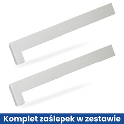 Parapet Wewnętrzny Komorowy PCV SREBRNY Szerokość 20cm + zaślepki GRATIS