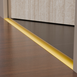 Profil Progowy Owalny Listwa Progowa Owalna 1,80cm ZŁOTY 30mm WCISKANA