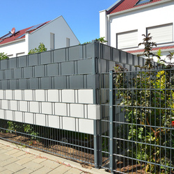 Taśma Ogrodzeniowa Panelowa Osłona Paneli Przesłona na Płot Balkon Panel Ogrodzenie 1200g/m2 19cm 26m 19x26m CIEMNOSZARA
