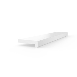 Parapet Wewnętrzny Komorowy PCV BIAŁY Szerokość 25cm + zaślepki GRATIS