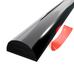 Próg akrylowy samoprzylepny do kabiny prysznicowej 10×20 mm – czarny