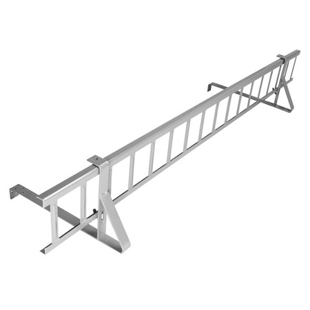 Płotek Śniegowy Przeciwśniegowy System Śniegowy Barierka 150cm 1,5m Wysokość 15cm 150mm SREBRNY