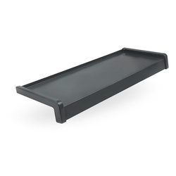 Parapet Zewnętrzny Stalowy Antracyt RAL 7016 Szerokość 40cm ZAŚLEPKI PCV GRATIS