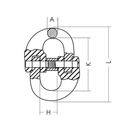 Ogniwo przegubowe 13mm Klasa 8