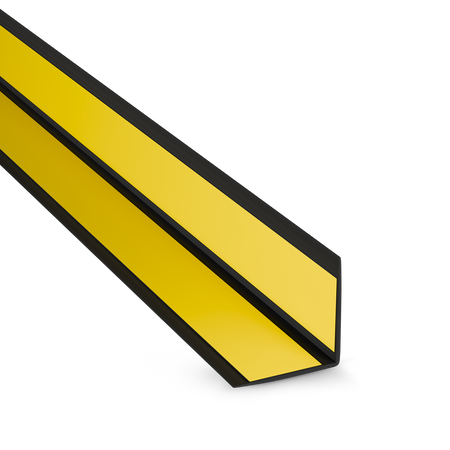 Kątownik PCV Samoprzylepny Zewnętrzny Narożnik 20x20mm CZARNY 2m