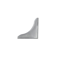 Zakończenie prawe listwy przyblatowej 15mm ALUMINIUM
