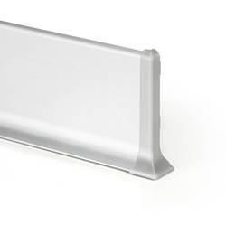 Listwa Przypodłogowa Aluminiowa Cokół Przypodłogowy Aluminiowy 80mm 2m SREBRNY