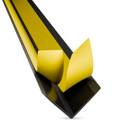 Kątownik PCV Samoprzylepny Zewnętrzny Narożnik 20x20mm CZARNY 2m