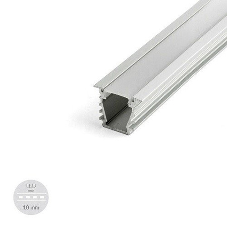 Profil ALU LED Deep 2m + Klosz Mleczny