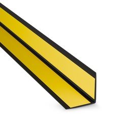 Kątownik PCV Samoprzylepny Zewnętrzny Narożnik 25x25mm CZARNY 2m