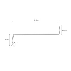 Parapet Zewnętrzny Stalowy Antracyt RAL 7016 Szerokość 40cm ZAŚLEPKI PCV GRATIS