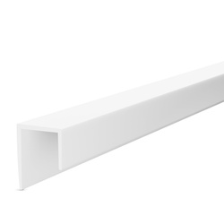 Profil PVC Typ J PT5 narożnik wykończeniowy do krawędzi płyty GK BIAŁY