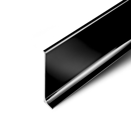 Listwa Przypodłogowa Aluminiowa Cokół Przypodłogowy Aluminiowy 100mm 2m CZARNY