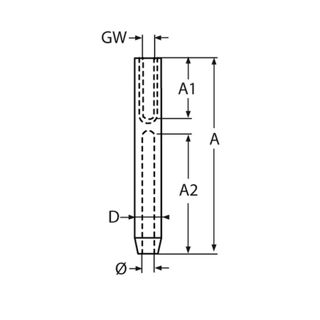 Terminal do Balustrady z Gwintem Wewnętrznym LEWYM M5 do lin 3mm