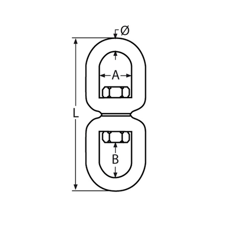 Krętlik OKO-OKO Nierdzewny V4 10mm