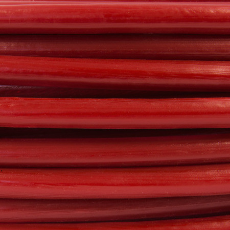 Lina stalowa ocynkowana w PCV 2,5/5mm czerwona
