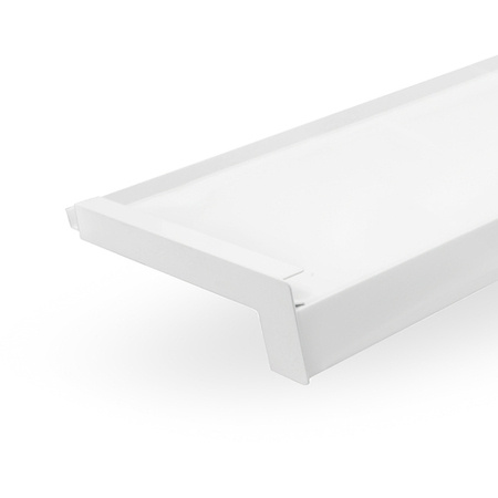 Parapet Zewnętrzny Aluminiowy ALU Biały RAL 9016 Szerokość 27,5cm